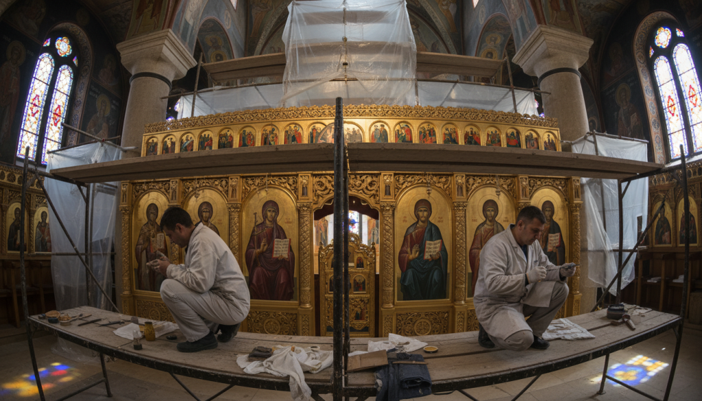 Restauracija ikonostas u srpskoj crkvi Restauracija ikonostas u srpskoj crkvi