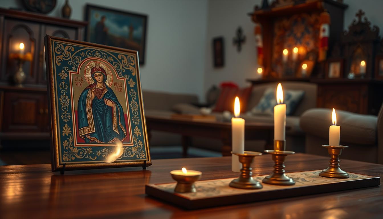 postavljanje ikone i kandila